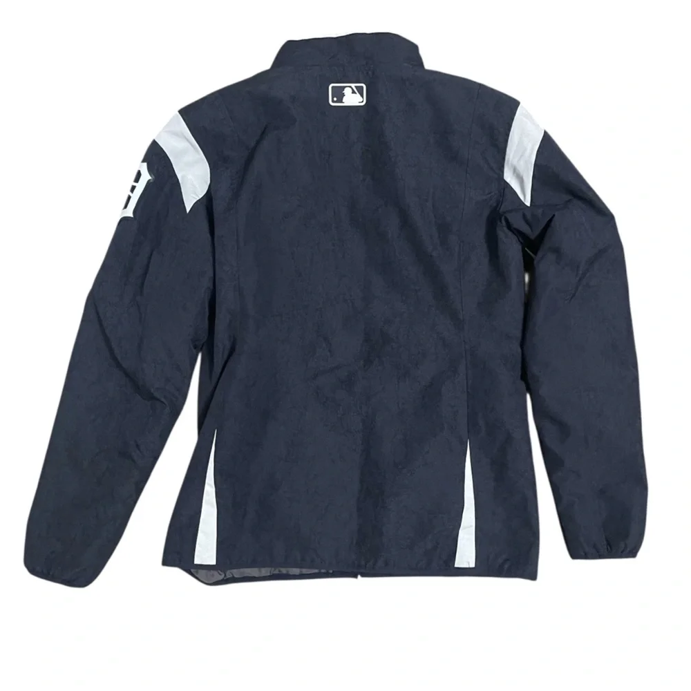 Majestic Thermabase MLB Detroit Tigers Jacket Navy Medium - Picture 4 of 13